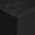 Aparador de madera de ingeniería negro 60x33x75