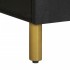Aparador de madera de ingeniería negro 60x33x75