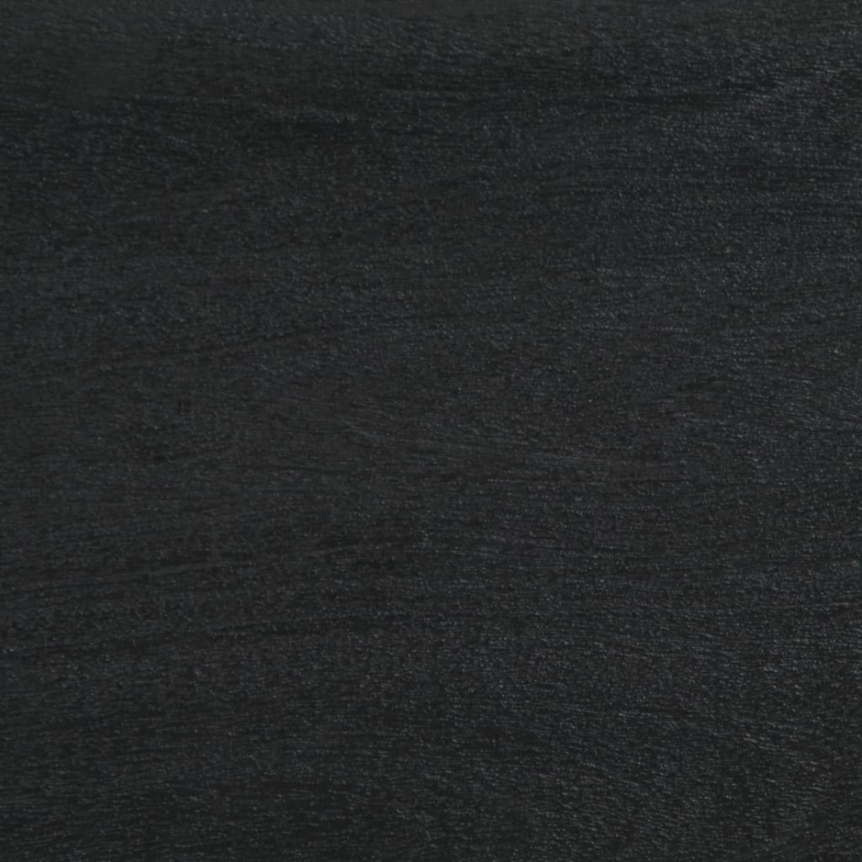 Aparador de madera de ingeniería negro 60x33x75