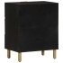 Mesita de noche madera de ingeniería negra 50x33x62