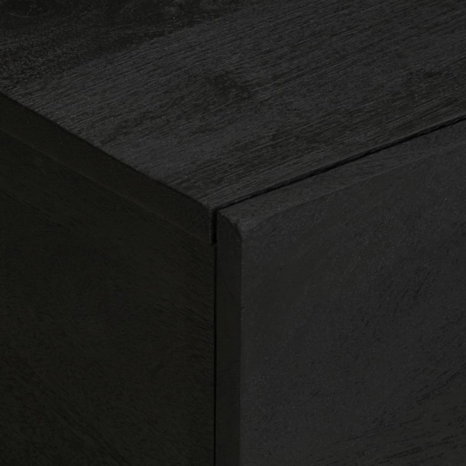 Mesa de centro madera de ingeniería negra 100x54x40