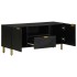 Mueble de TV madera de ingeniería negro 105x33x46