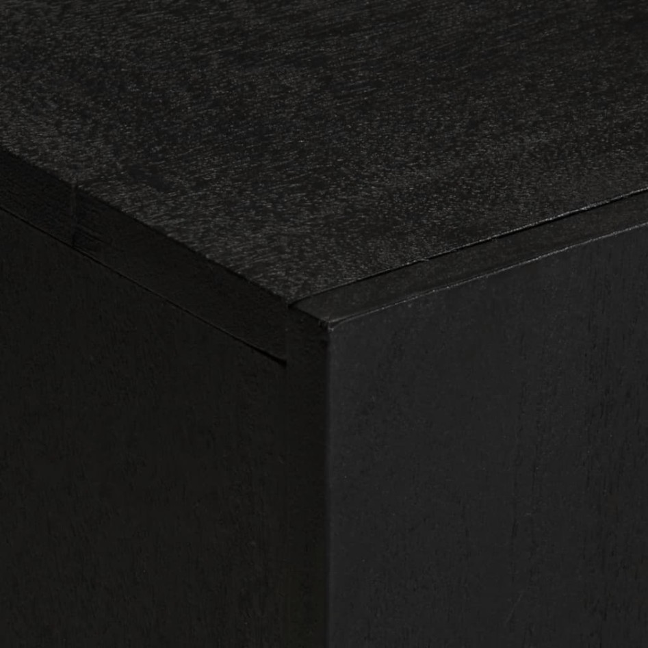 Mueble de TV madera de ingeniería negro 105x33x46