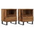 Mesitas de noche 2 uds madera ingeniería envejecida 40x35x50