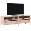 Mueble para TV acero laminado en frío rosa 135x39x43,5 cm