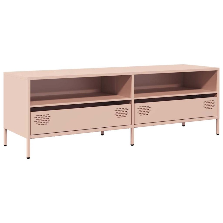 Mueble para TV acero laminado en frío rosa 135x39x43,5
