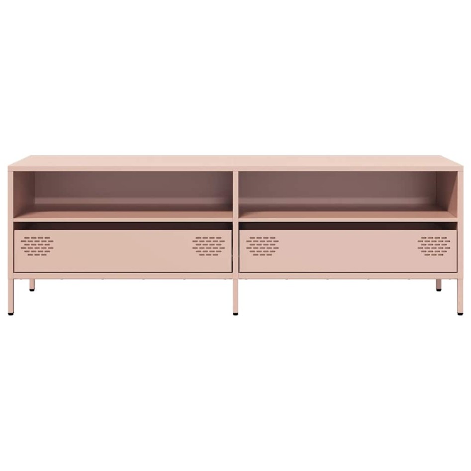Mueble para TV acero laminado en frío rosa 135x39x43,5