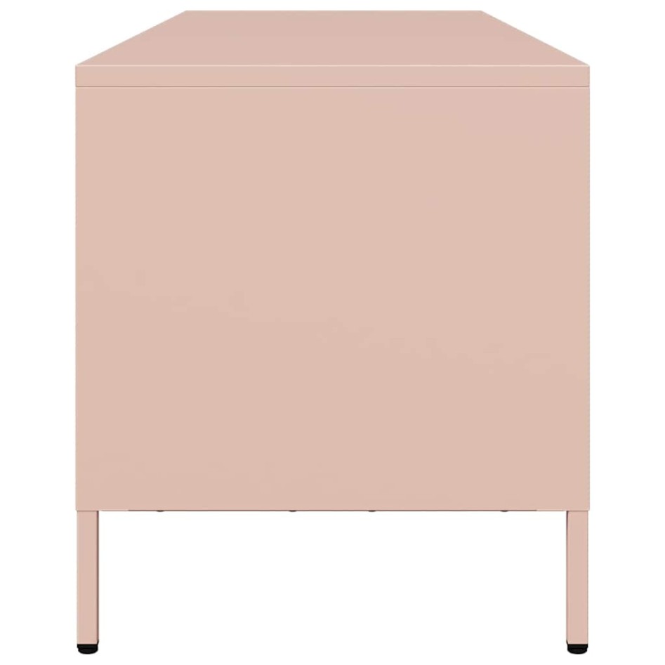 Mueble para TV acero laminado en frío rosa 135x39x43,5