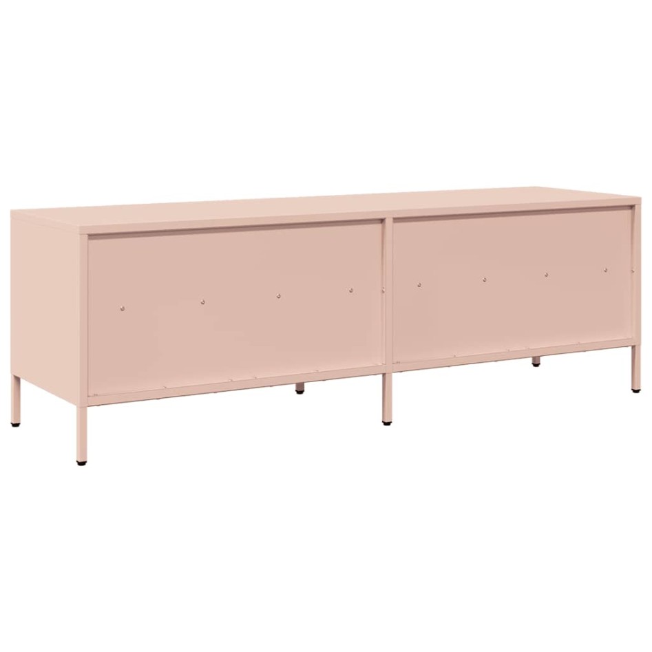 Mueble para TV acero laminado en frío rosa 135x39x43,5