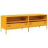 Mueble para TV acero laminado en frío amarillo 135x39x43,5