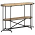 Mesa consola madera maciza de mango rugosa 110x42x76