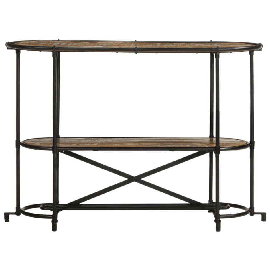 Mesa consola madera maciza reciclada 110x42x76