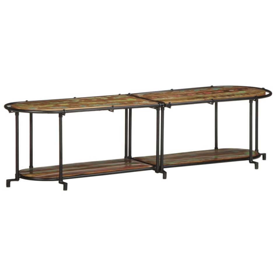 Mueble de TV madera maciza reciclada 160x42x40