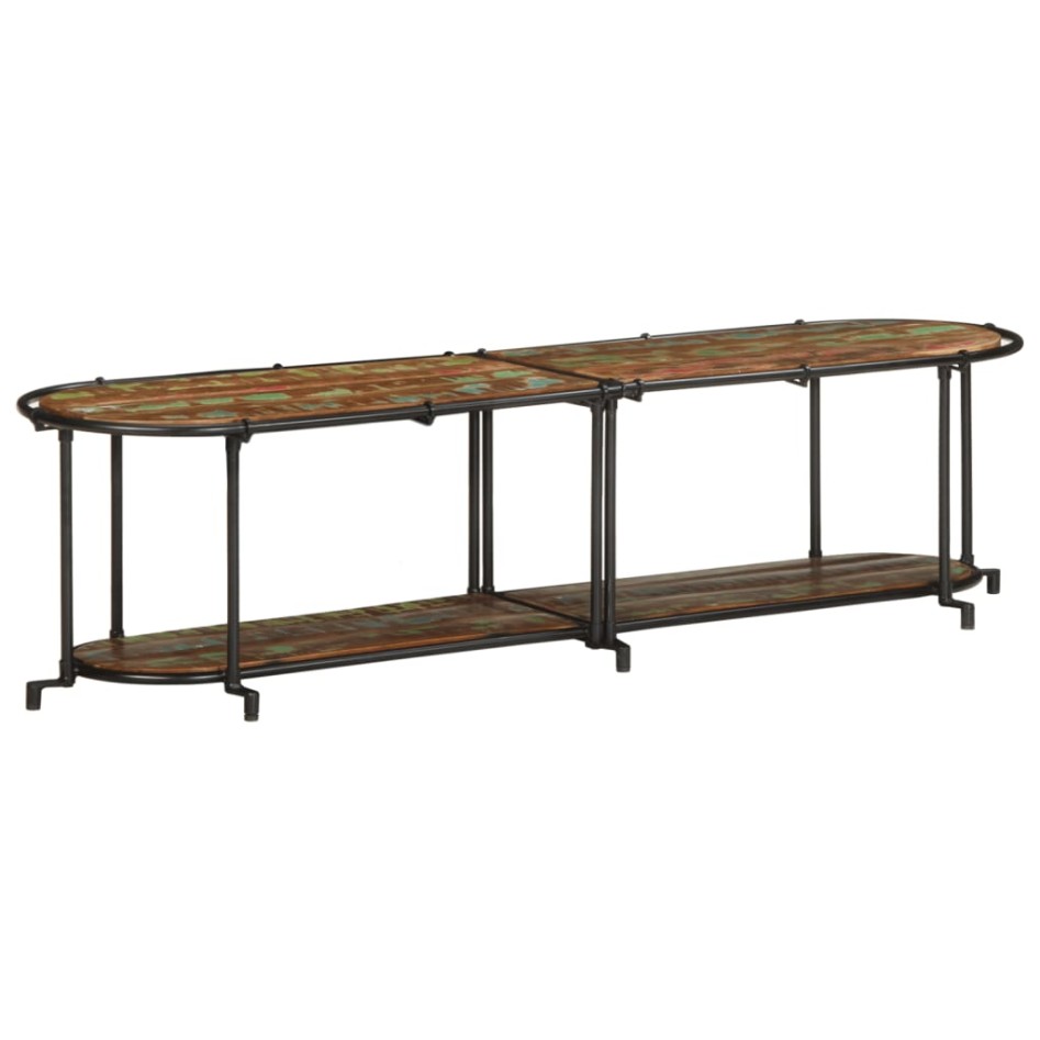 Mueble de TV madera maciza reciclada 160x42x40