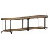 Mueble de TV madera maciza de mango rugosa 160x42x40
