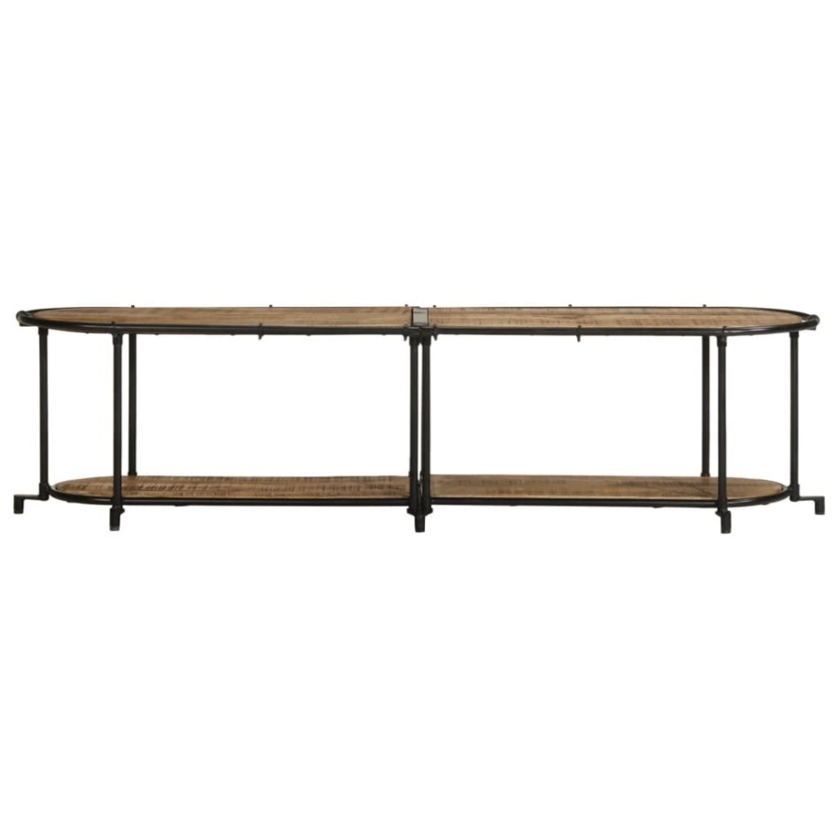 Mueble de TV madera maciza de mango rugosa 160x42x40