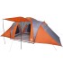 Tienda familiar con cúpula impermeable 6 personas gris