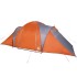 Tienda familiar con cúpula impermeable 6 personas gris