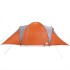 Tienda familiar con cúpula impermeable 6 personas gris