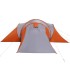 Tienda familiar con cúpula impermeable 6 personas gris