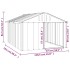 Casa perros acero galvanizado gris antracita 116,5x153x81,5
