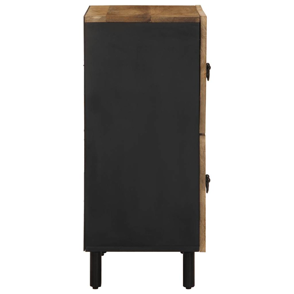 Aparador de madera maciza de mango rugosa 60x33,5x75