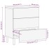 Mesita de noche madera maciza de mango rugosa negro 50x33x62