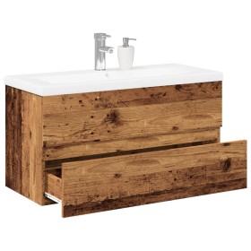 Mueble con lavabo integrado madera