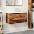 Mueble con lavabo integrado madera