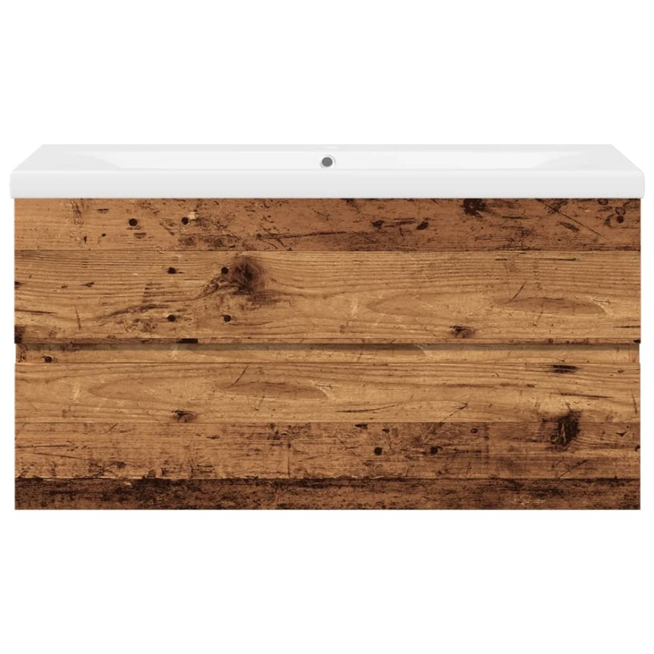 Mueble con lavabo integrado madera