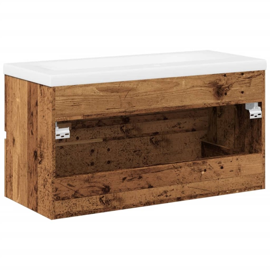 Mueble con lavabo integrado madera