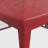 Carpa para fiestas con 8 paredes de malla HDPE rojo 4x4