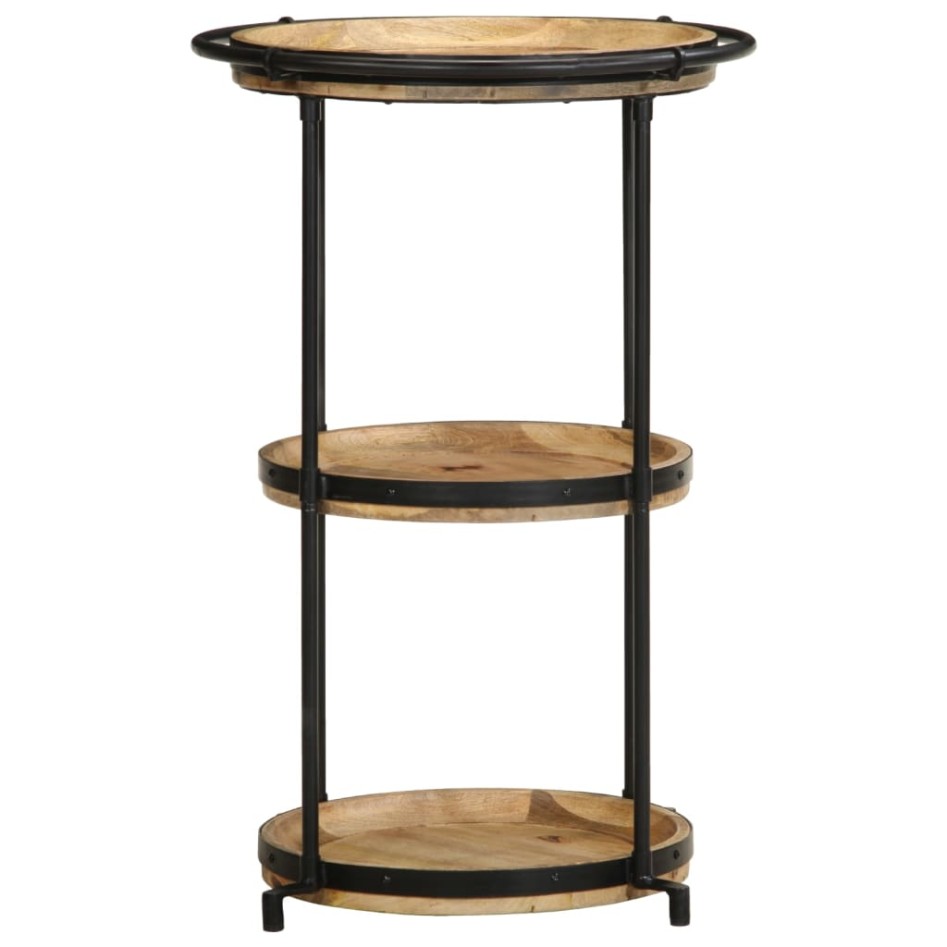 Mesa auxiliar madera maciza de mango Ø55x83