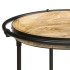 Mesa auxiliar madera maciza de mango Ø55x83