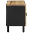 Mueble de TV madera maciza de mango rugosa negro 105x33,5x46
