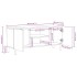 Mueble de TV madera maciza de mango rugosa negro 105x33,5x46