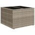 Set muebles jardín 9 pzas y cojines ratán sintético gris