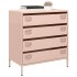 Aparador de acero laminado en frío rosa 68x39x73,5
