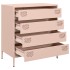 Aparador de acero laminado en frío rosa 68x39x73,5