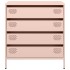 Aparador de acero laminado en frío rosa 68x39x73,5