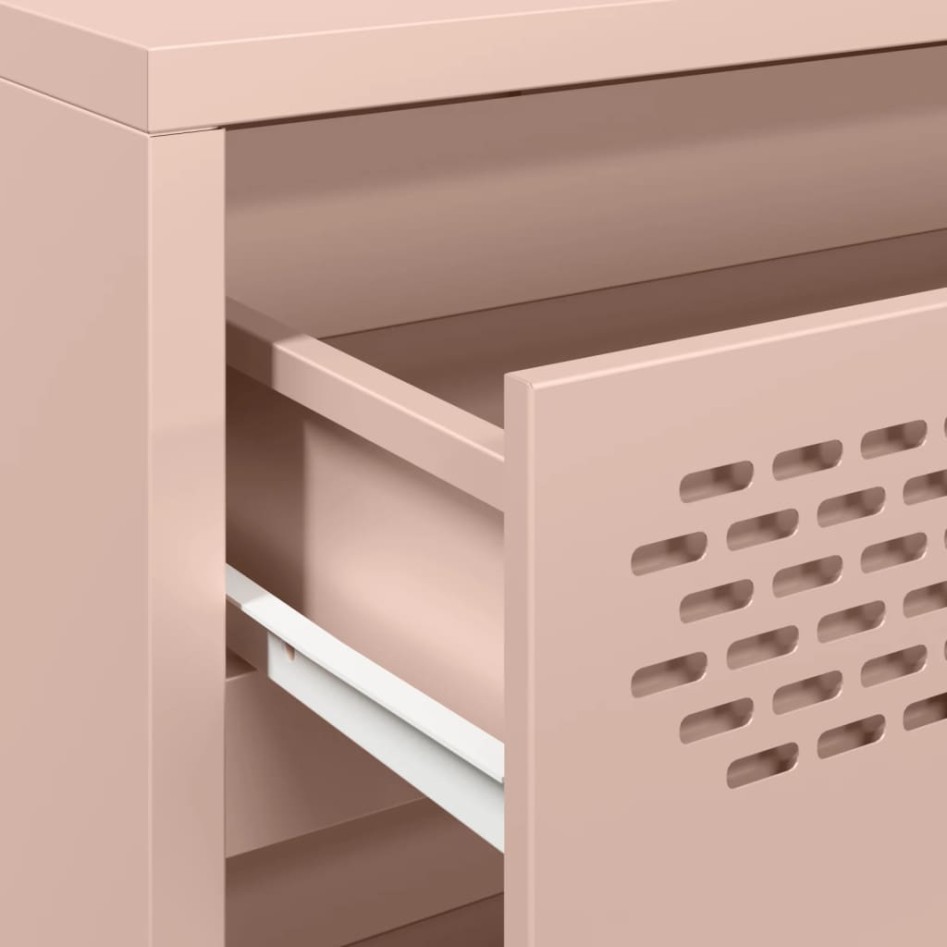 Aparador de acero laminado en frío rosa 68x39x73,5