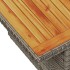 Set de muebles de jardín 6 pzas y cojines ratán sintético