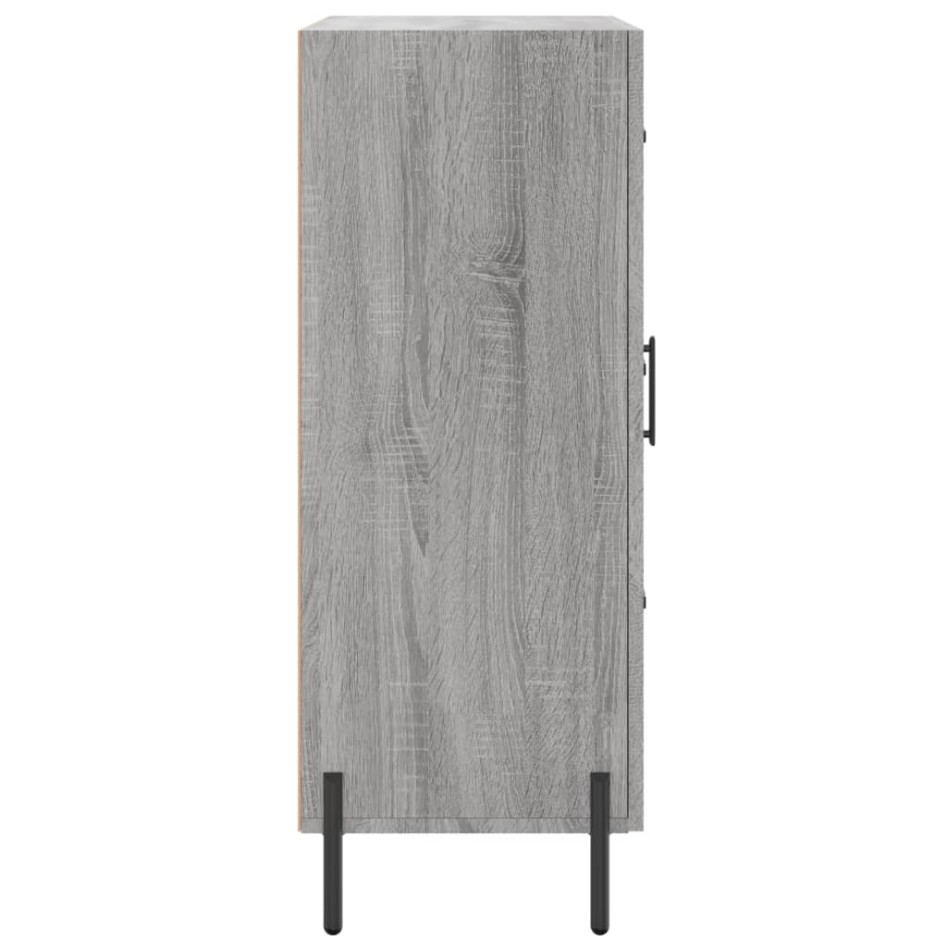 Aparador de madera de ingeniería gris Sonoma 69,5x34x90