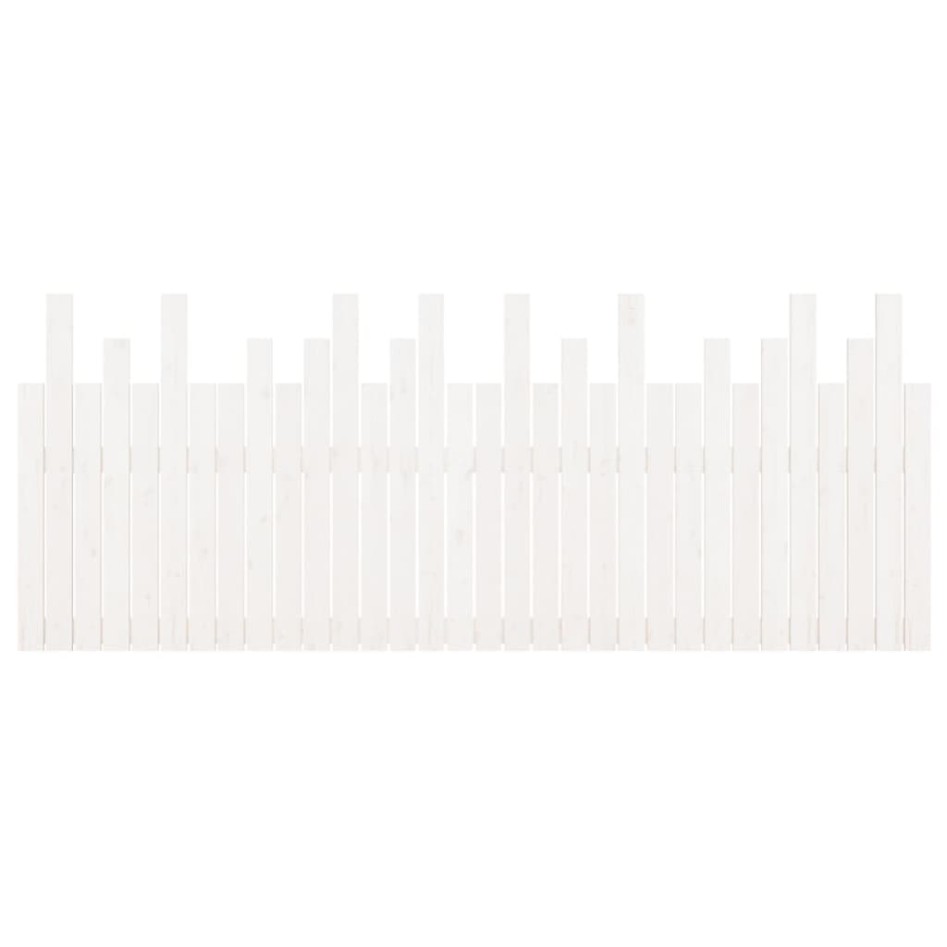 Cabecero de cama de pared madera maciza pino blanco 204x3x80