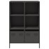 Aparador acero negro 68x39x103,5