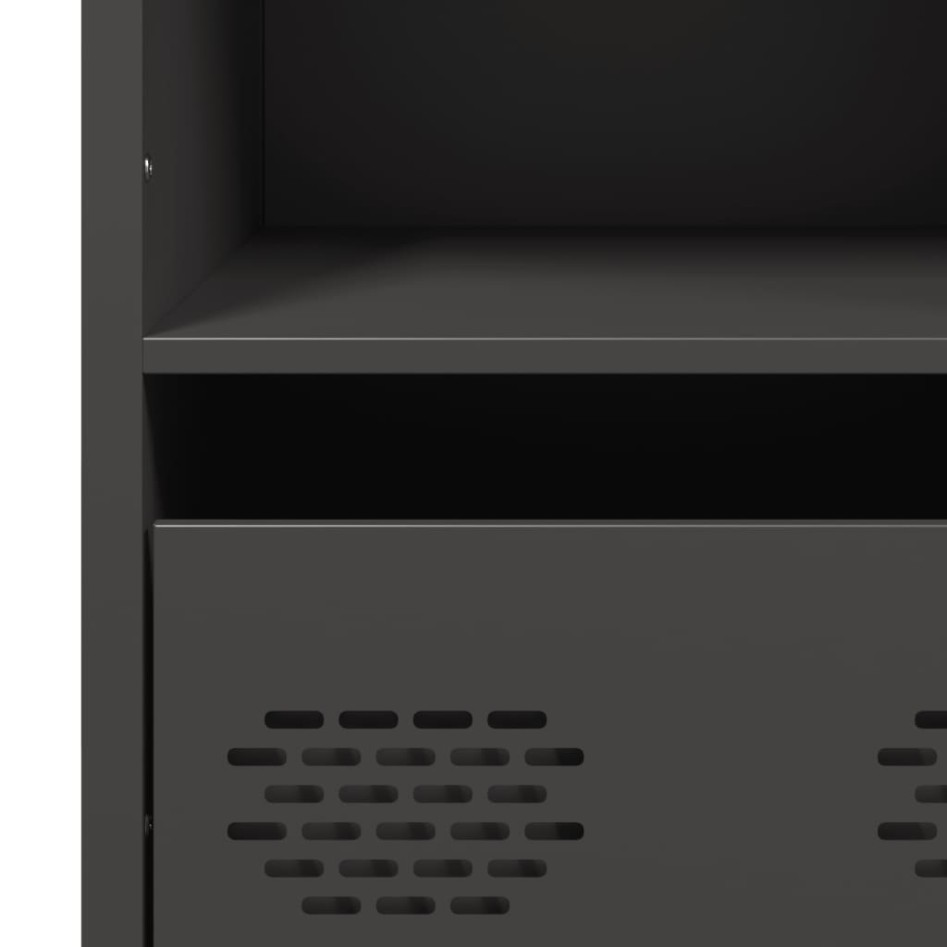 Aparador acero negro 68x39x103,5