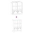 Aparador acero negro 68x39x103,5