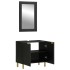 Juego de muebles de baño 2 pzas madera contrachapada