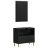 Juego de muebles de baño 2 pzas madera contrachapada