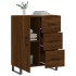 Aparador de madera de ingeniería marrón roble 69,5x34x90